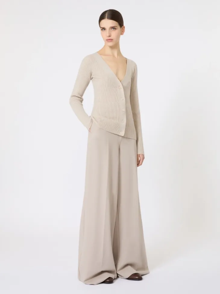 Wool and cashmere jumper - BEIGE