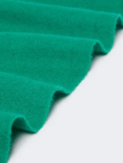 Wool and cashmere stole - EMERALD