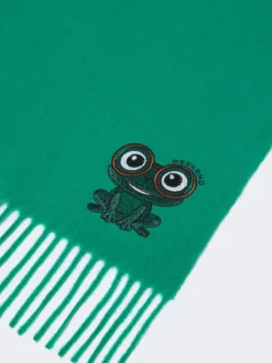 Wool and cashmere stole - EMERALD