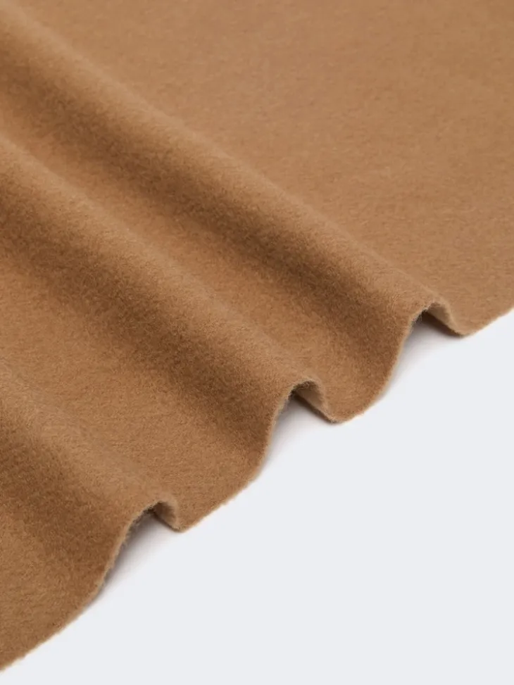 Wool and cashmere stole - BEIGE