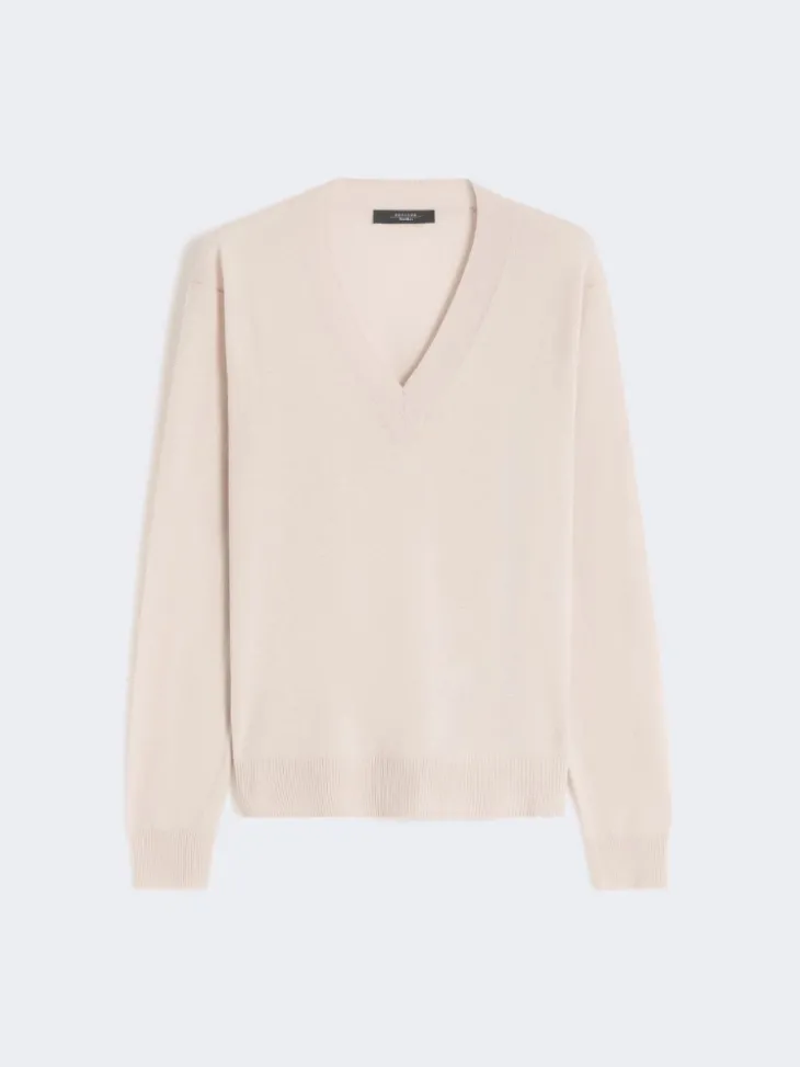 Wool and cashmere sweater - BEIGE