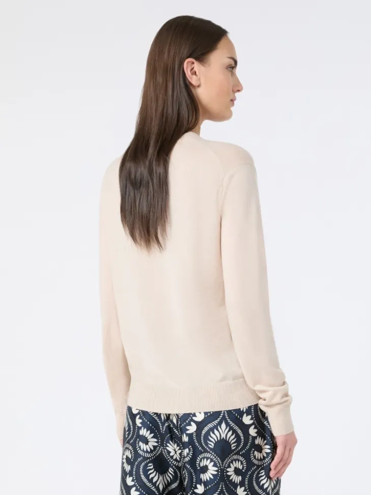 Wool and cashmere sweater - BEIGE
