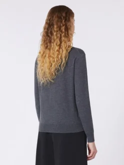 Wool and cashmere sweater - DARK GREY