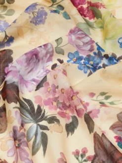 Wool and silk shawl - BEIGE