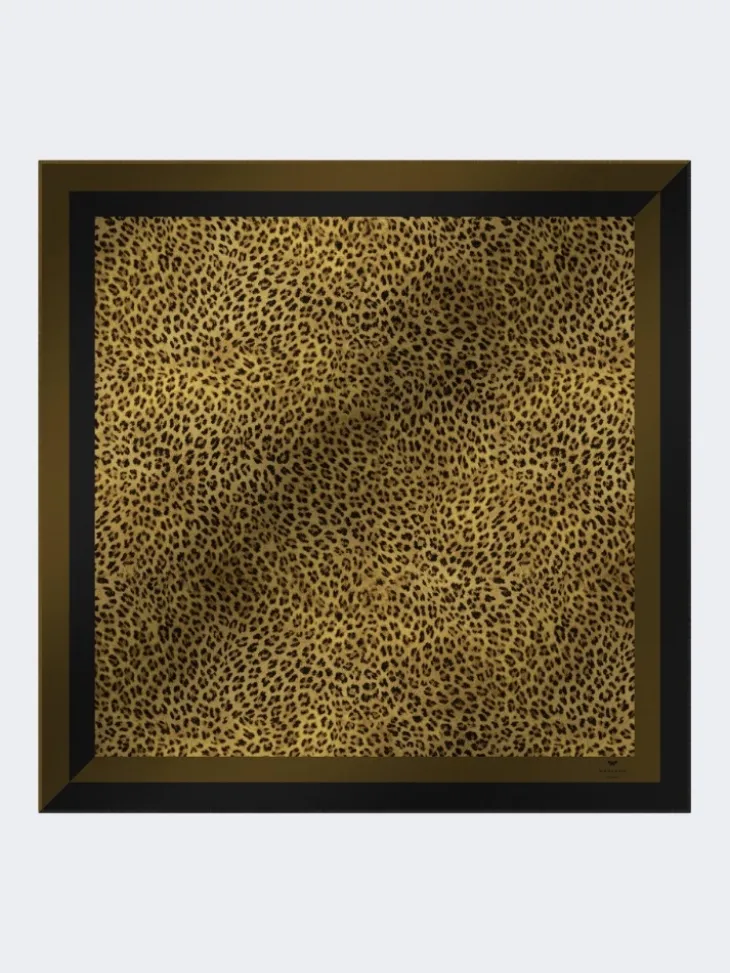 Wool and silk stole - BLACK
