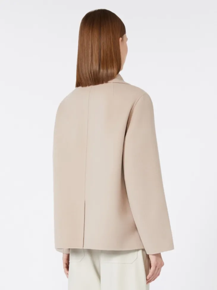 Wool broadcloth jacket - BEIGE PINK