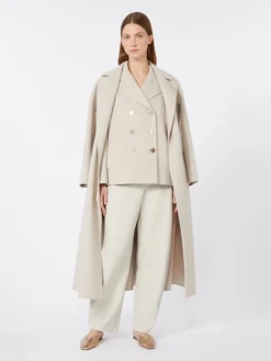 Wool broadcloth jacket - SAND