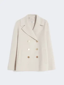 Wool broadcloth jacket - SAND