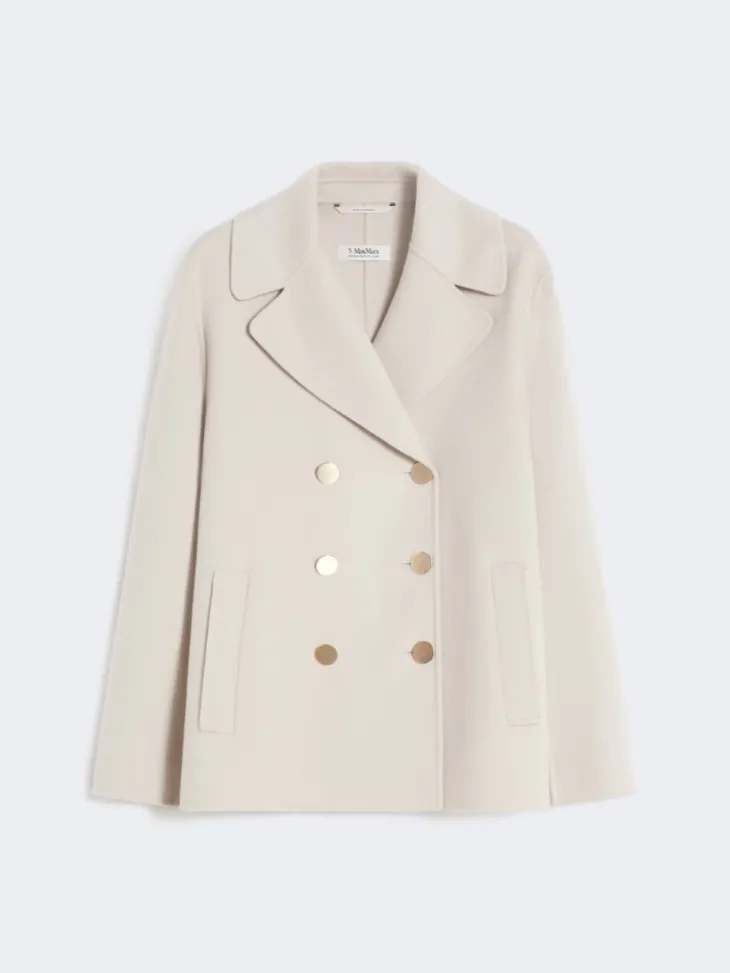 Wool broadcloth jacket - SAND