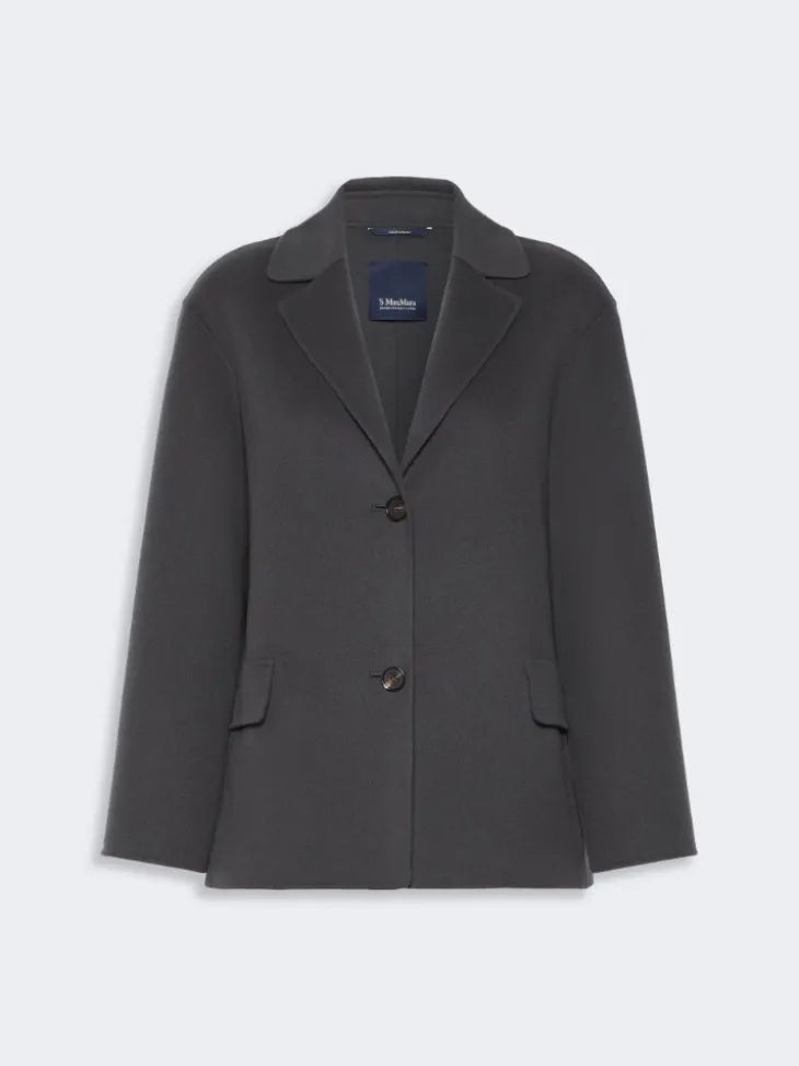 Wool drap jacket - DARK GREY