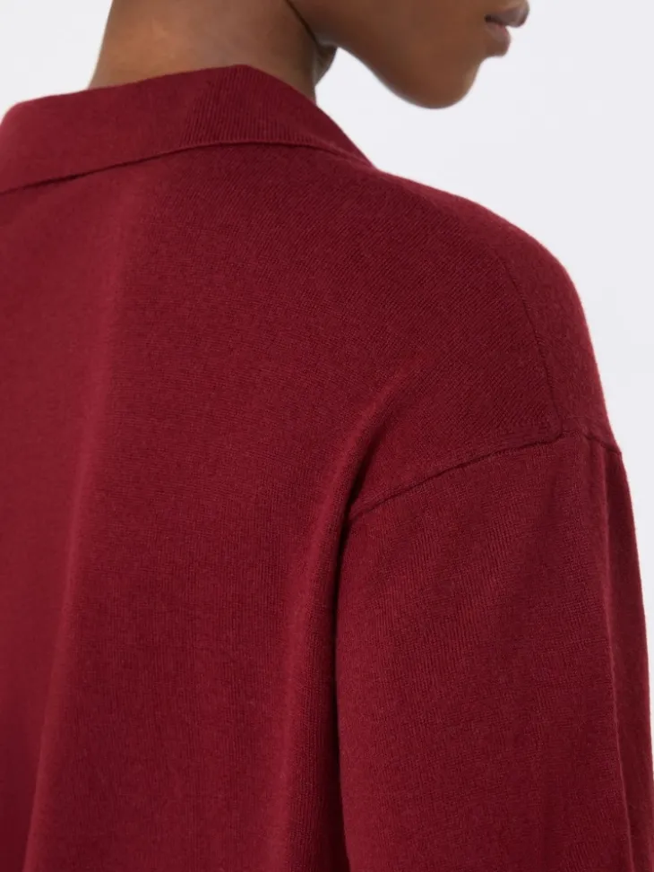 Wool knit jumper - RASPBERRY