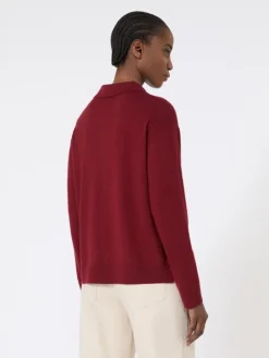 Wool knit jumper - RASPBERRY