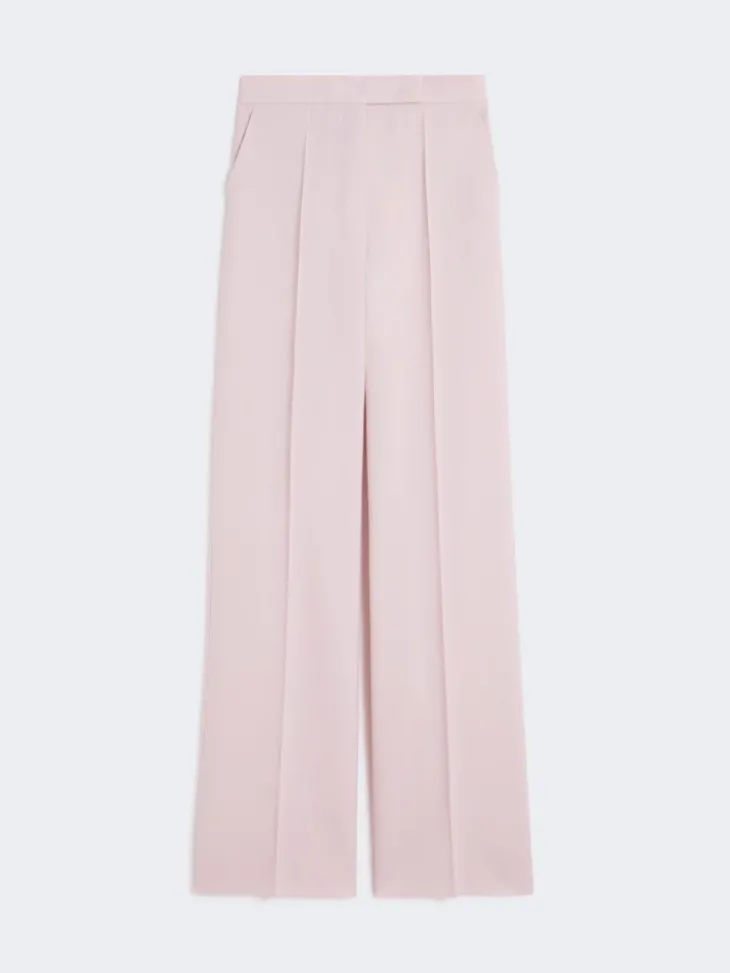 Wool, mohair and silk trousers - BEIGE PINK