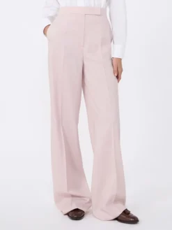 Wool, mohair and silk trousers - BEIGE PINK