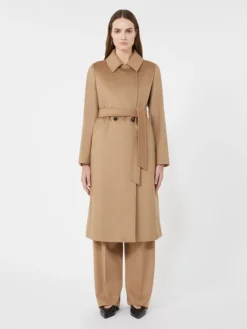 Wool robe coat - CAMEL