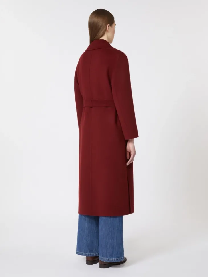 Wool robe coat - RASPBERRY