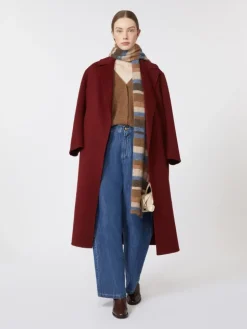 Wool robe coat - RASPBERRY
