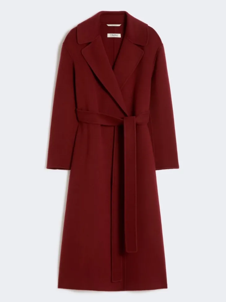 Wool robe coat - RASPBERRY
