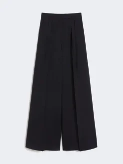 Wool seersucker trousers - ULTRAMARINE
