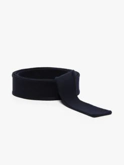 Wool self-tie belt - MIDNIGHTBLUE