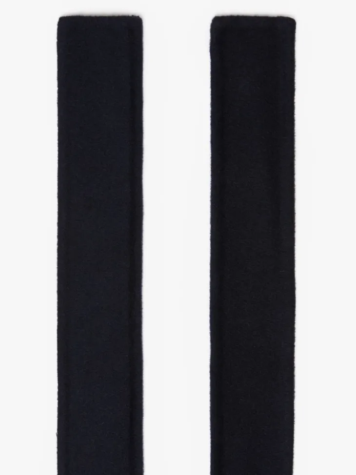 Wool self-tie belt - MIDNIGHTBLUE