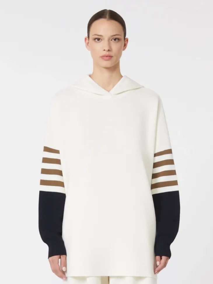Wool-knit oversized jumper - IVORY