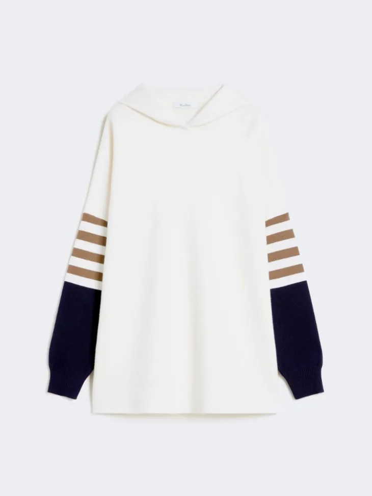 Wool-knit oversized jumper - IVORY