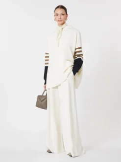 Wool-knit oversized jumper - IVORY
