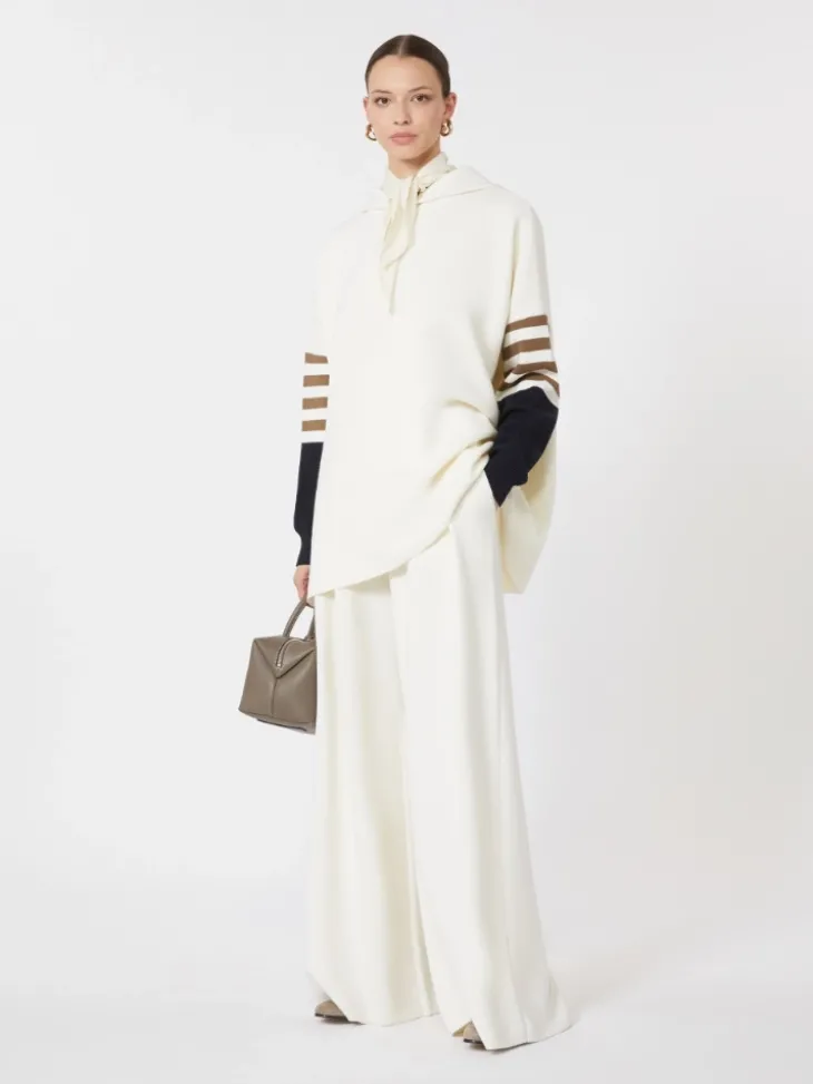 Wool-knit oversized jumper - IVORY