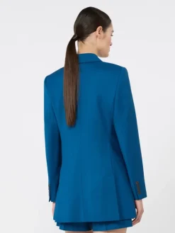 Woollen cloth blazer - NAVY