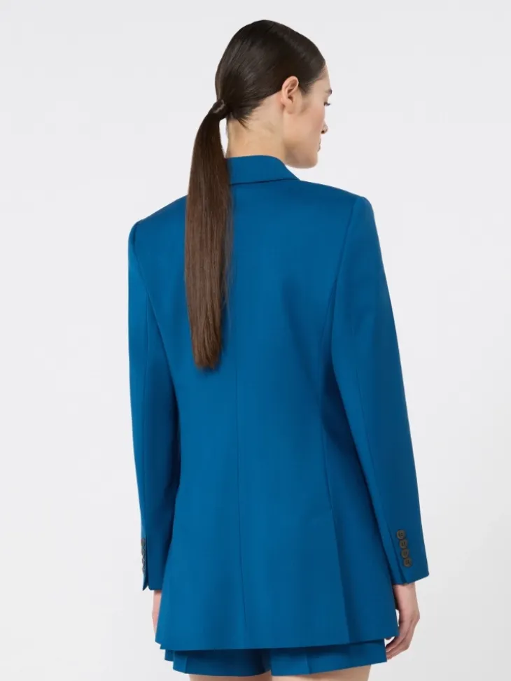 Woollen cloth blazer - NAVY